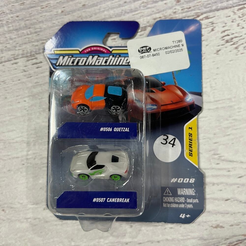 Micro Machines Nissan GT-R And Toyota Carrera Set NEW